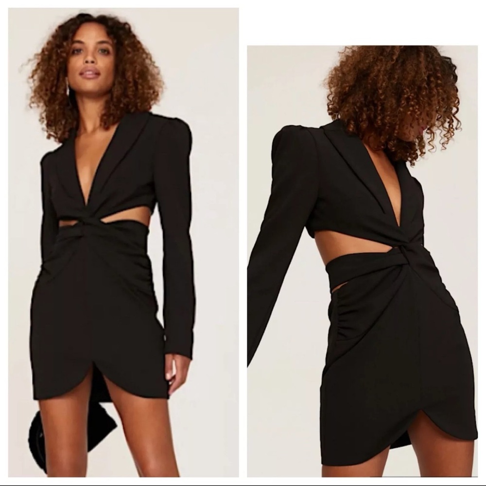 PatBO Black Cut-Out Dress